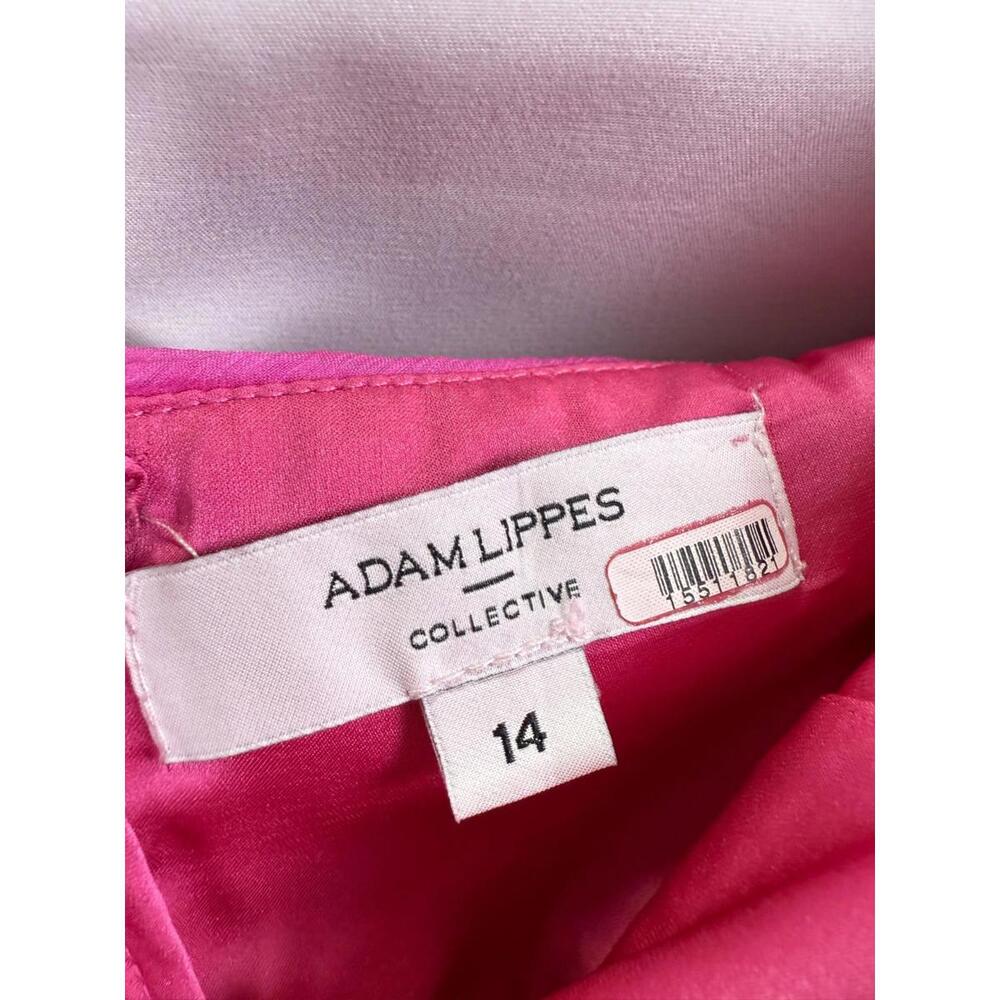 Adam Lippes x RTR Pink Knot Front Gown Size 14 with Fabric Pull Discoloration - Picture 5 of 14
